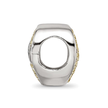 Sterling Silver Reflections Crystals Heart Bead