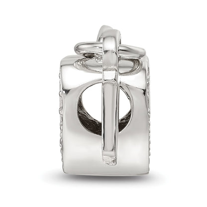 Sterling Silver Reflections CZ Heart & Key Lock Bead