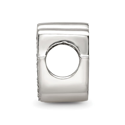 Sterling Silver Reflections Enamel CZ Hamsa/Chamseh Bead