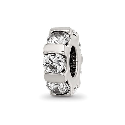 Sterling Silver Reflections CZ Bead