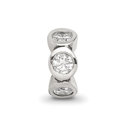 Sterling Silver Reflections CZ Bead