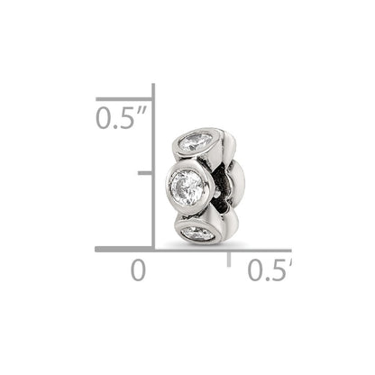 Sterling Silver Reflections CZ Bead
