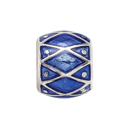Sterling Silver Reflections Blue Enamel Bead
