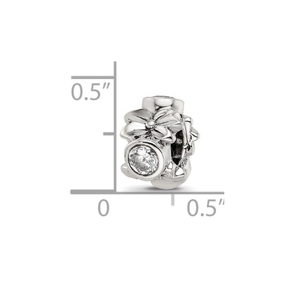 Sterling Silver Reflections CZ Bead
