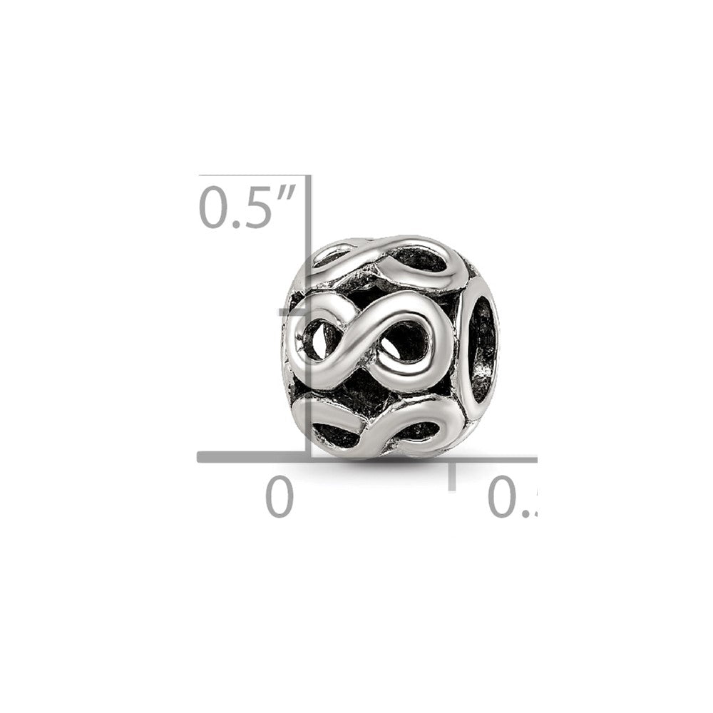 Sterling Silver Reflections Infinity Symbol Bead
