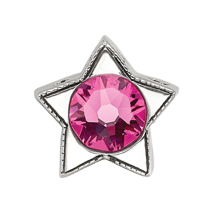 Sterling Silver Reflections Preciosa Crystal Oct. Birthstone Star Bead