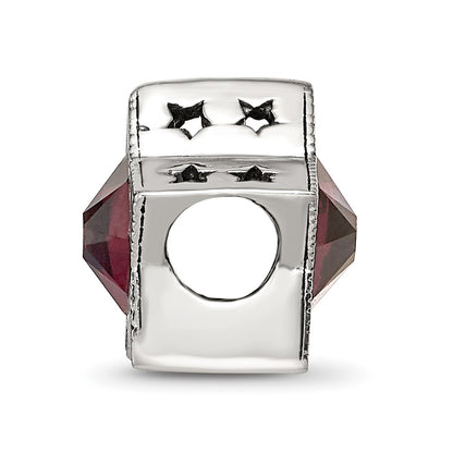 Sterling Silver Reflections Preciosa Crystal June Birthstone Star Bead