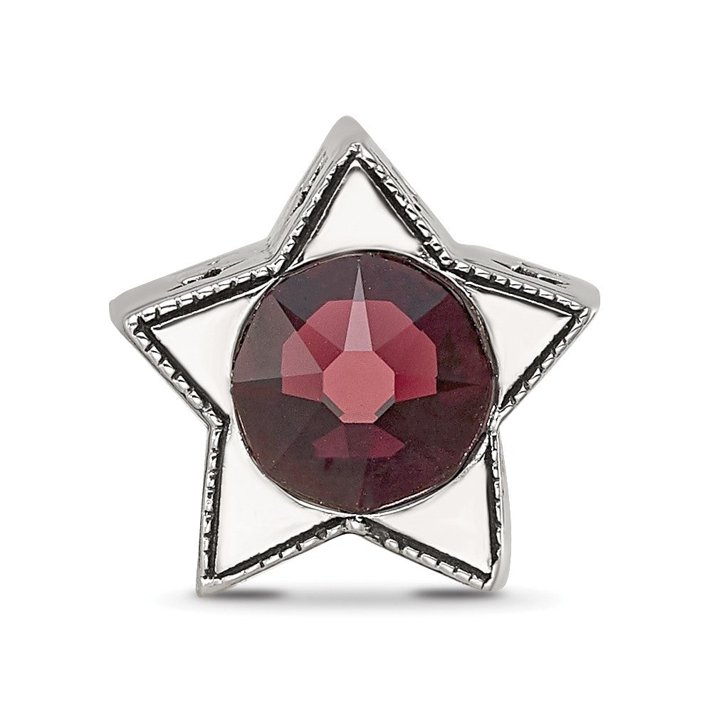 Sterling Silver Reflections Preciosa Crystal June Birthstone Star Bead