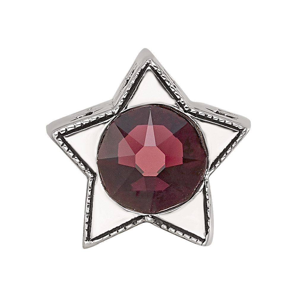 Sterling Silver Reflections Preciosa Crystal June Birthstone Star Bead