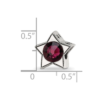 Sterling Silver Reflections Preciosa Crystal June Birthstone Star Bead
