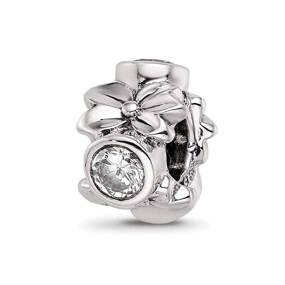 Sterling Silver Reflections CZ Bead