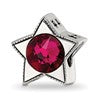 Sterling Silver Reflections Preciosa Crystal July Birthstone Star Bead