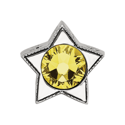 Sterling Silver Reflections Preciosa Crystal November Birthstone Star Bead