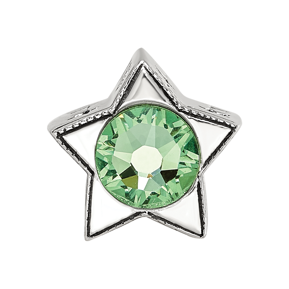Sterling Silver Reflections Preciosa Crystal August Birthstone Star Bead