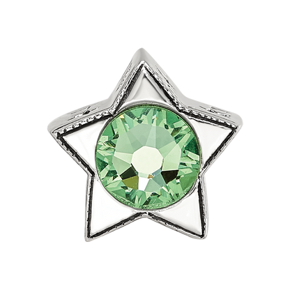Sterling Silver Reflections Preciosa Crystal August Birthstone Star Bead