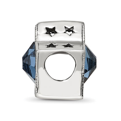 Sterling Silver Reflections Preciosa Crystal December Birthstone Star Bead