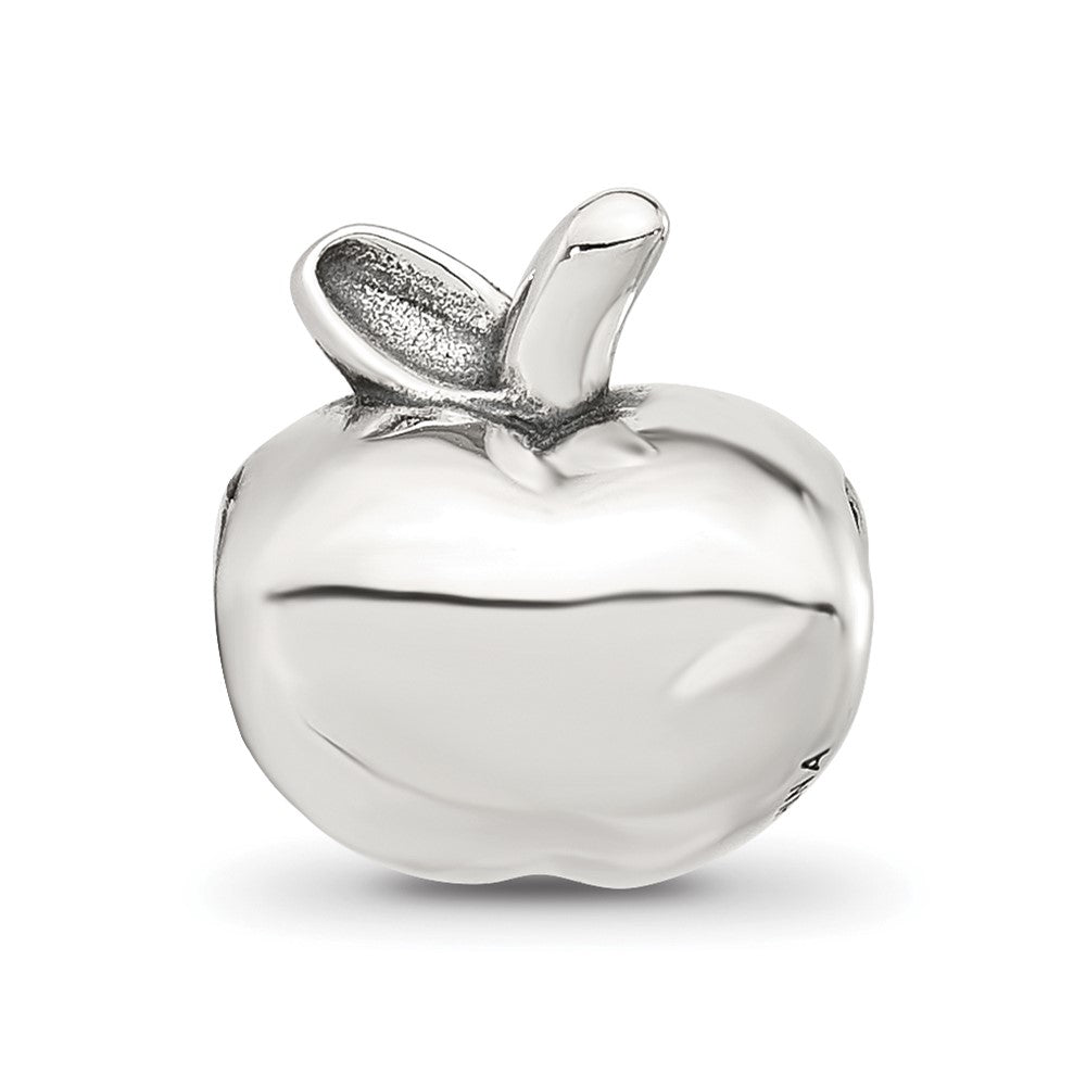 Sterling Silver Reflections Polished Apple Bead