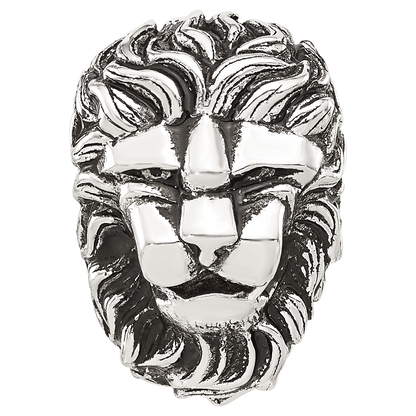 Sterling Silver Reflections Antiqued Lion Hinged Bead