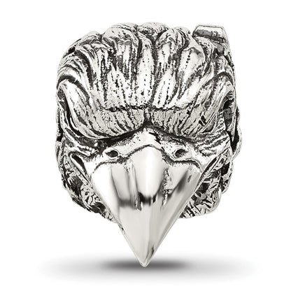 Sterling Silver Reflections Antiqued Eagle Hinged Bead