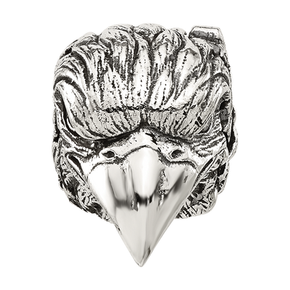 Sterling Silver Reflections Antiqued Eagle Hinged Bead