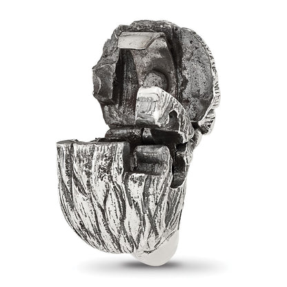 Sterling Silver Reflections Antiqued Eagle Hinged Bead