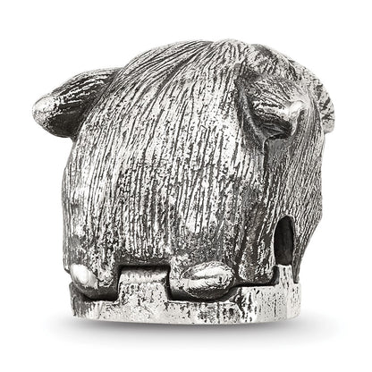 Sterling Silver Reflections Panther Hinged Bead