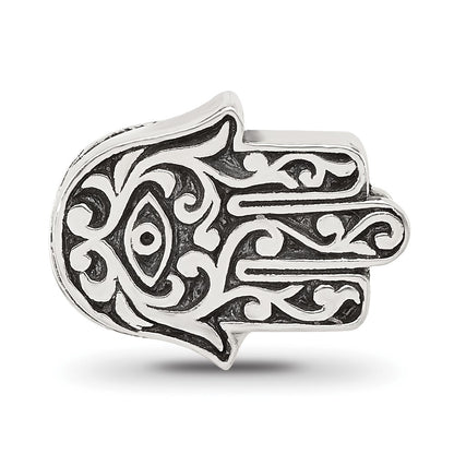 Sterling Silver Reflections Hamsa Hinged Bead