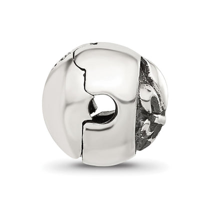 Sterling Silver Reflections Fleur-de-lis Hinged Bead