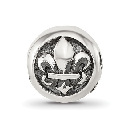 Sterling Silver Reflections Fleur-de-lis Hinged Bead