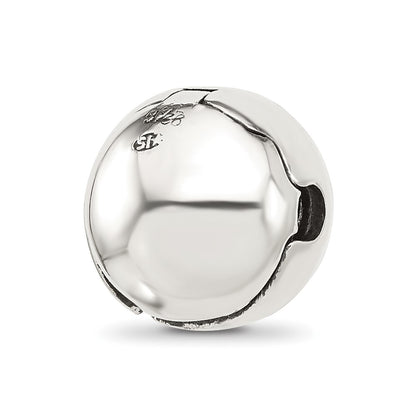 Sterling Silver Reflections Enameled Yin Yang Hinged Bead