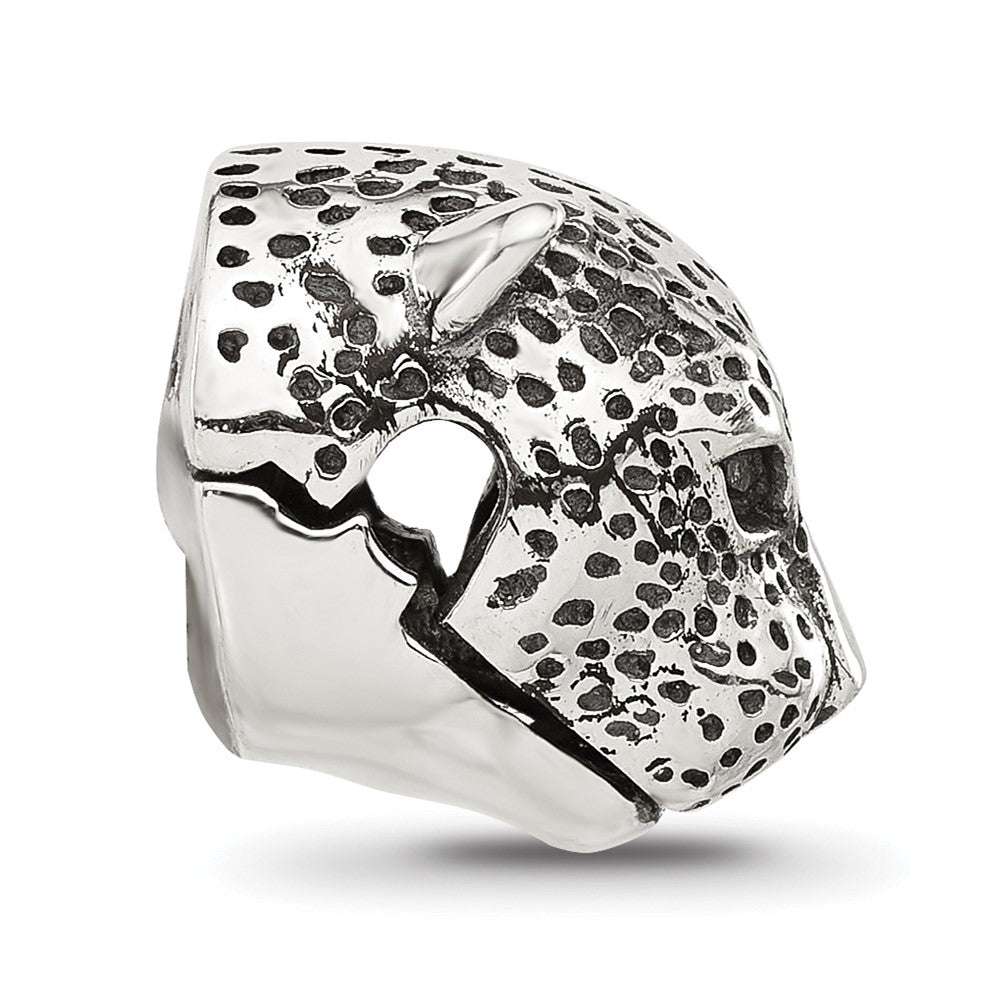 Sterling Silver Reflections Polished Jaguar Head Hinged Bead