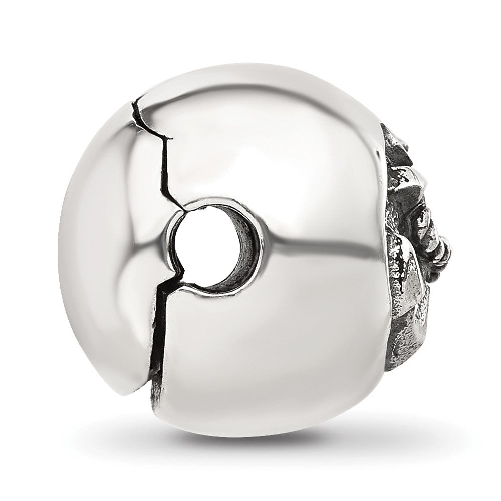 Sterling Silver Reflections Polished Circle Anchor Hinged Bead