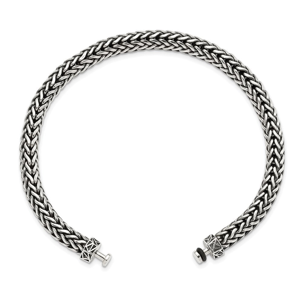 Sterling Silver Reflections 6mm Wheat Chain 8in Bracelet/Bead not included, sold seperately