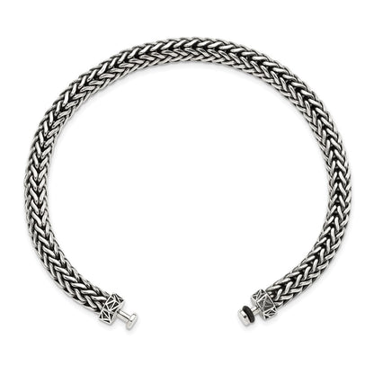 Sterling Silver Reflections 6mm Wheat Chain 8in Bracelet/Bead not included, sold seperately