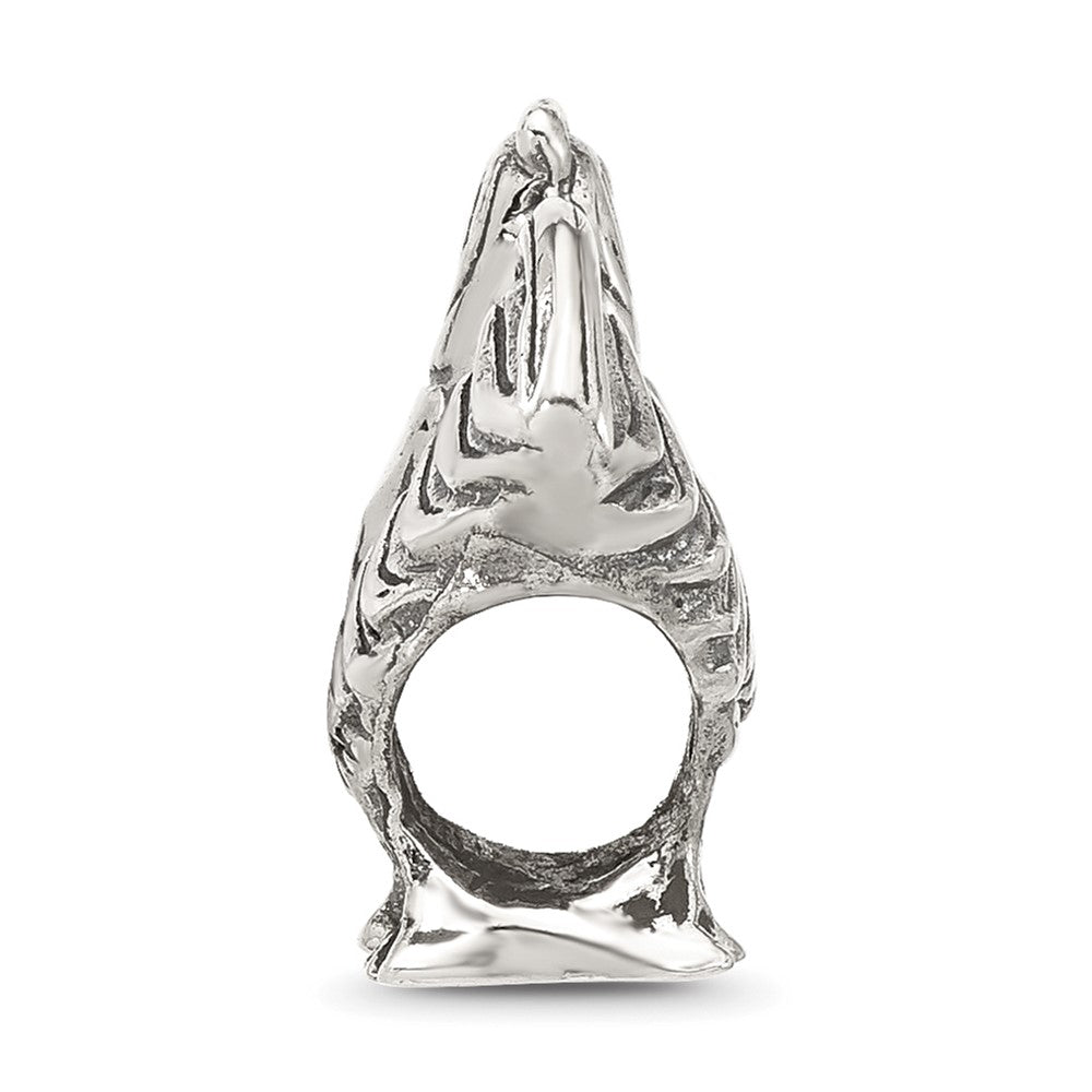 Sterling Silver Reflections Polished Rooster Bead
