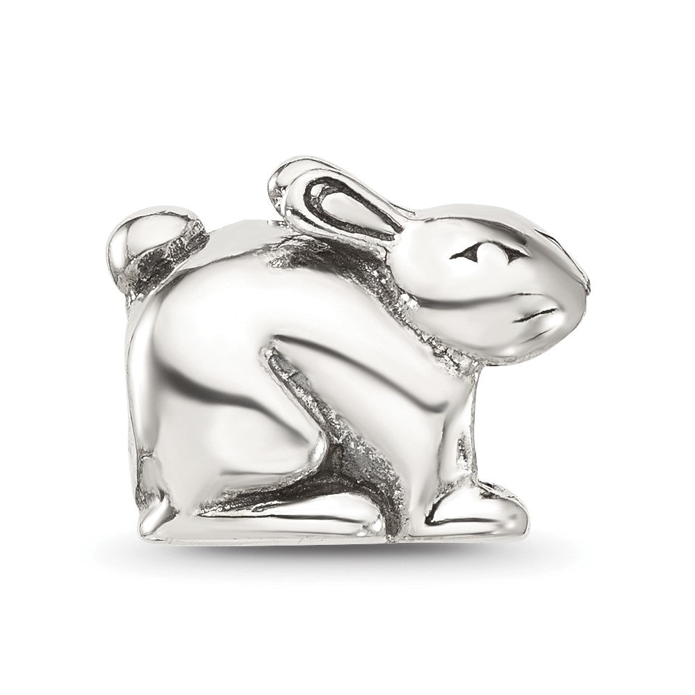 Sterling Silver Reflections Antiqued Rabbit Bead