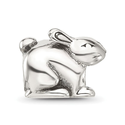 Sterling Silver Reflections Antiqued Rabbit Bead