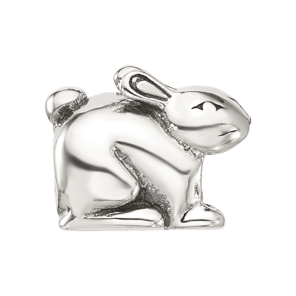 Sterling Silver Reflections Antiqued Rabbit Bead