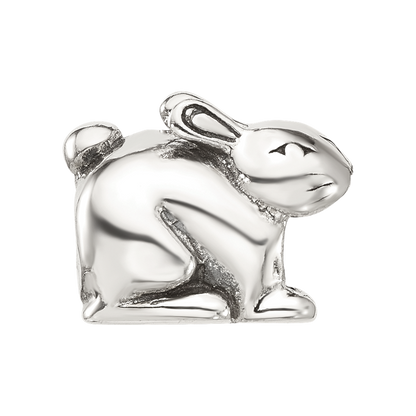 Sterling Silver Reflections Antiqued Rabbit Bead