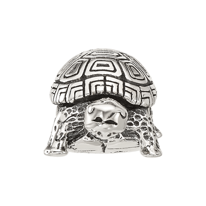 Sterling Silver Reflections Antiqued Turtle Bead