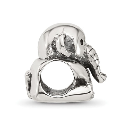 Sterling Silver Reflections Sitting Elephant Bead