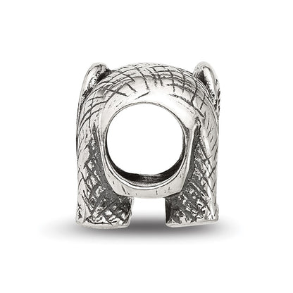 Sterling Silver Reflections Antiqued Elephant Bead