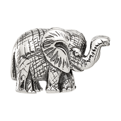 Sterling Silver Reflections Antiqued Elephant Bead