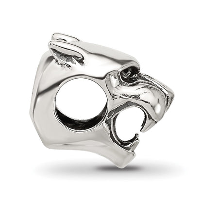 Sterling Silver Reflections Antiqued Chinese Panther Head Bead