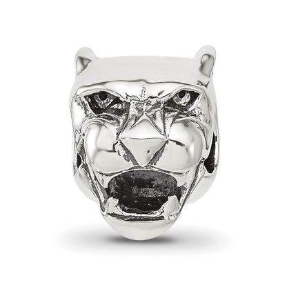 Sterling Silver Reflections Antiqued Chinese Panther Head Bead
