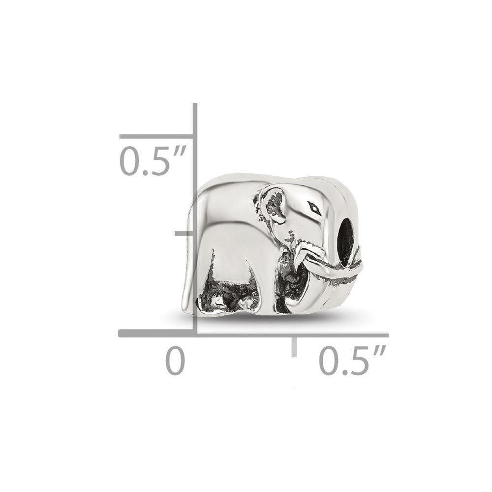 Sterling Silver Reflections Elephant Clip Bead