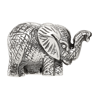 Sterling Silver Reflections Antiqued Elephant Clip Bead