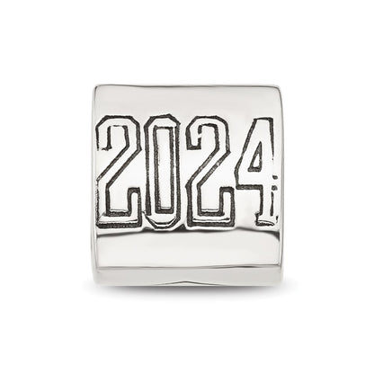 Sterling Silver Reflections Grad 2024 Cap Trilogy Bead