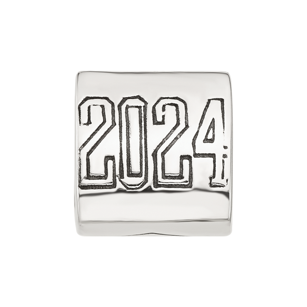 Sterling Silver Reflections Grad 2024 Cap Trilogy Bead