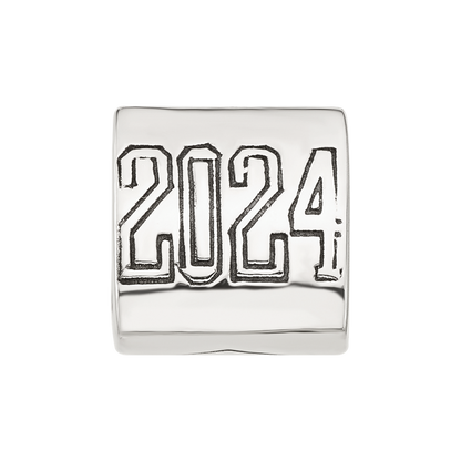 Sterling Silver Reflections Grad 2024 Cap Trilogy Bead